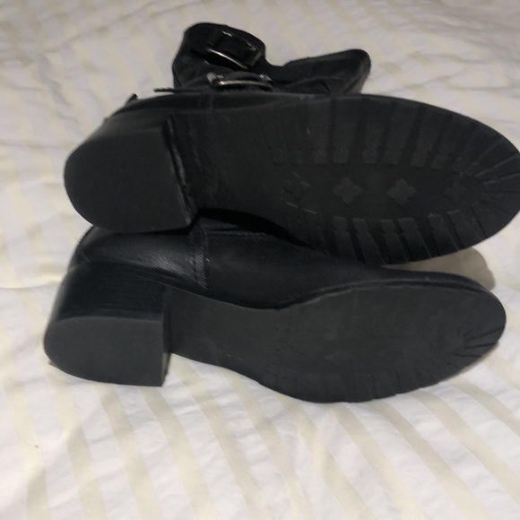 TESORI BLACK LEATHER BOOTS - Picture 3 of 3